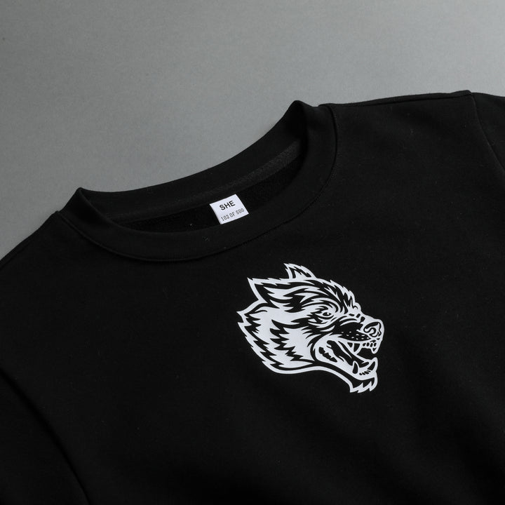 Living "Wellness" (Cropped) Tee in Black