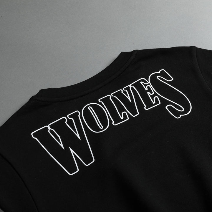 Living "Wellness" (Cropped) Tee in Black