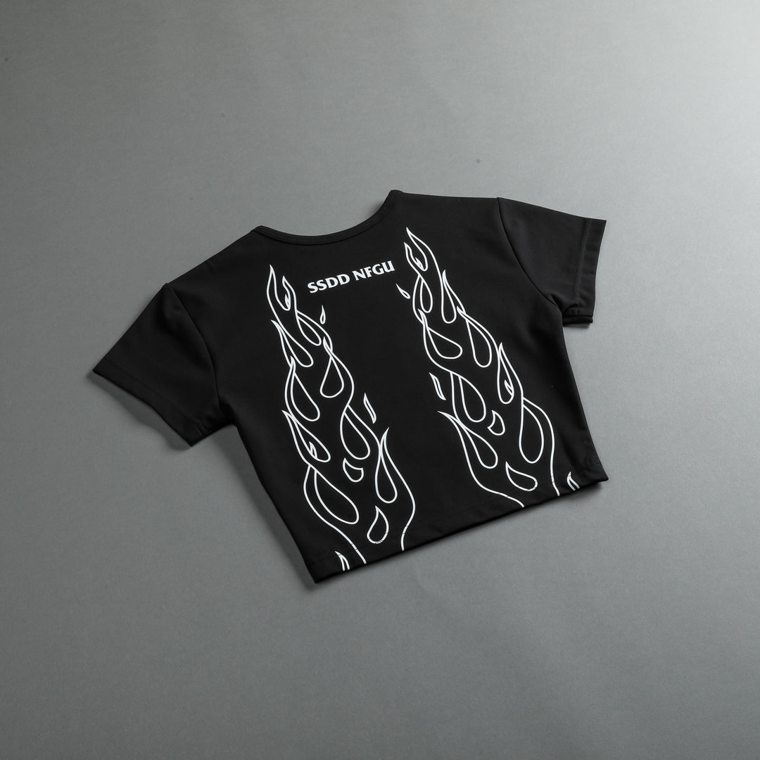 Burn S/S "Energy" Top in Black