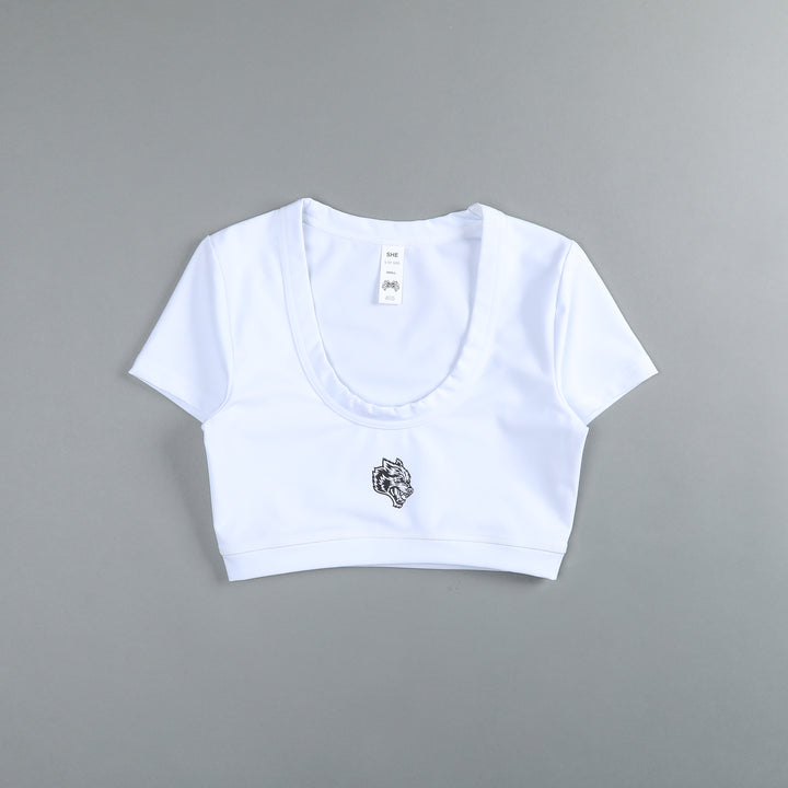 Single Wolf S/S Grace "Energy" Top in White