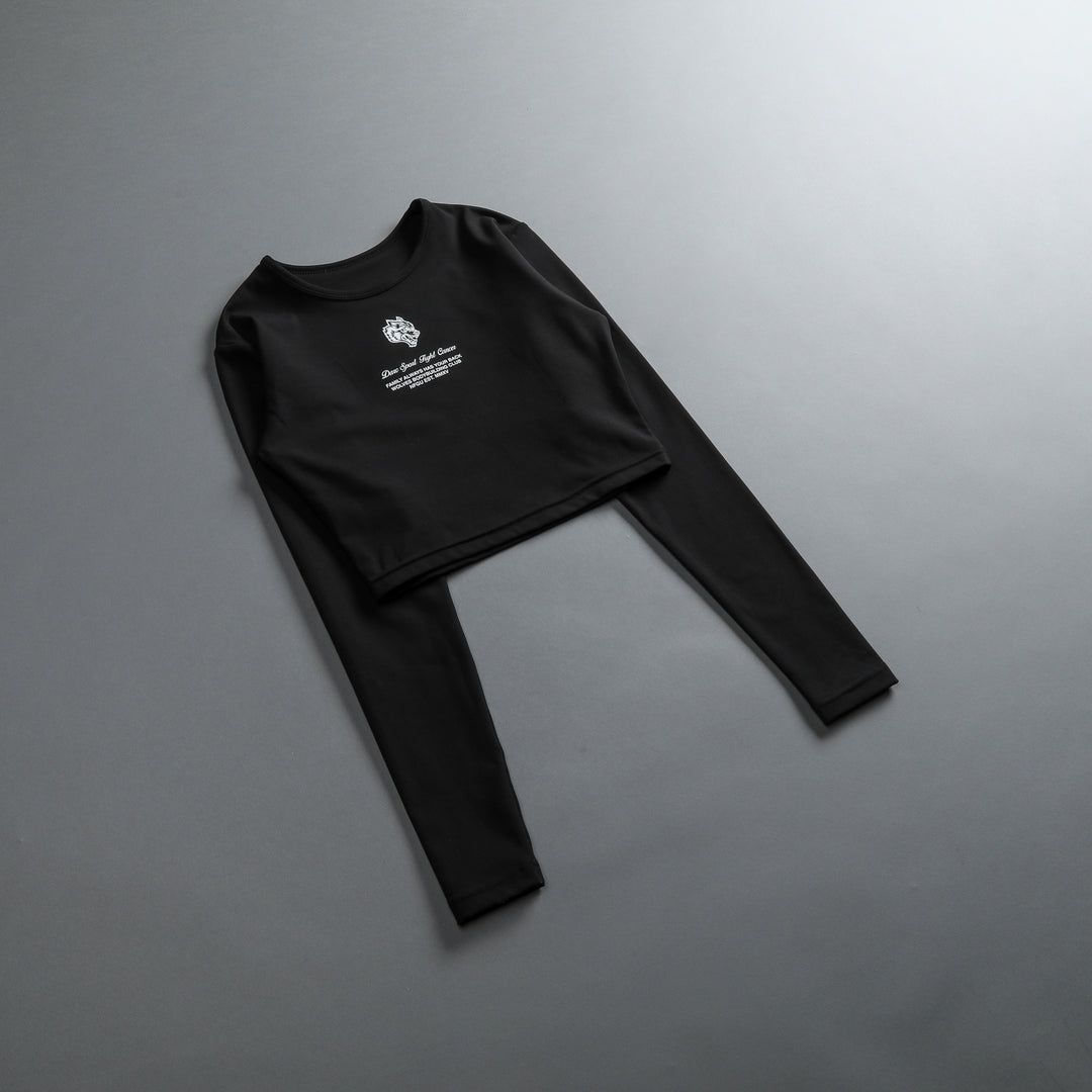 Inner Strength L/S "Energy" Top in Black