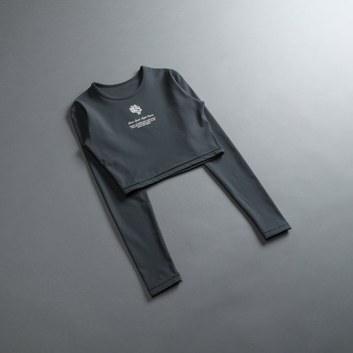 Inner Strength L/S "Energy" Top in Wolf Gray