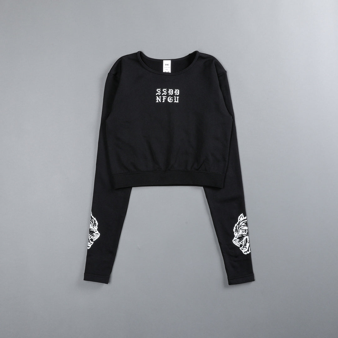 SSDDNFGU L/S "Everson Seamless" Top in Black