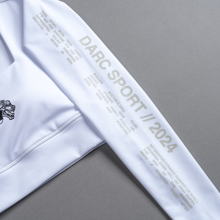 Marked L/S Jade "Energy" Top in White