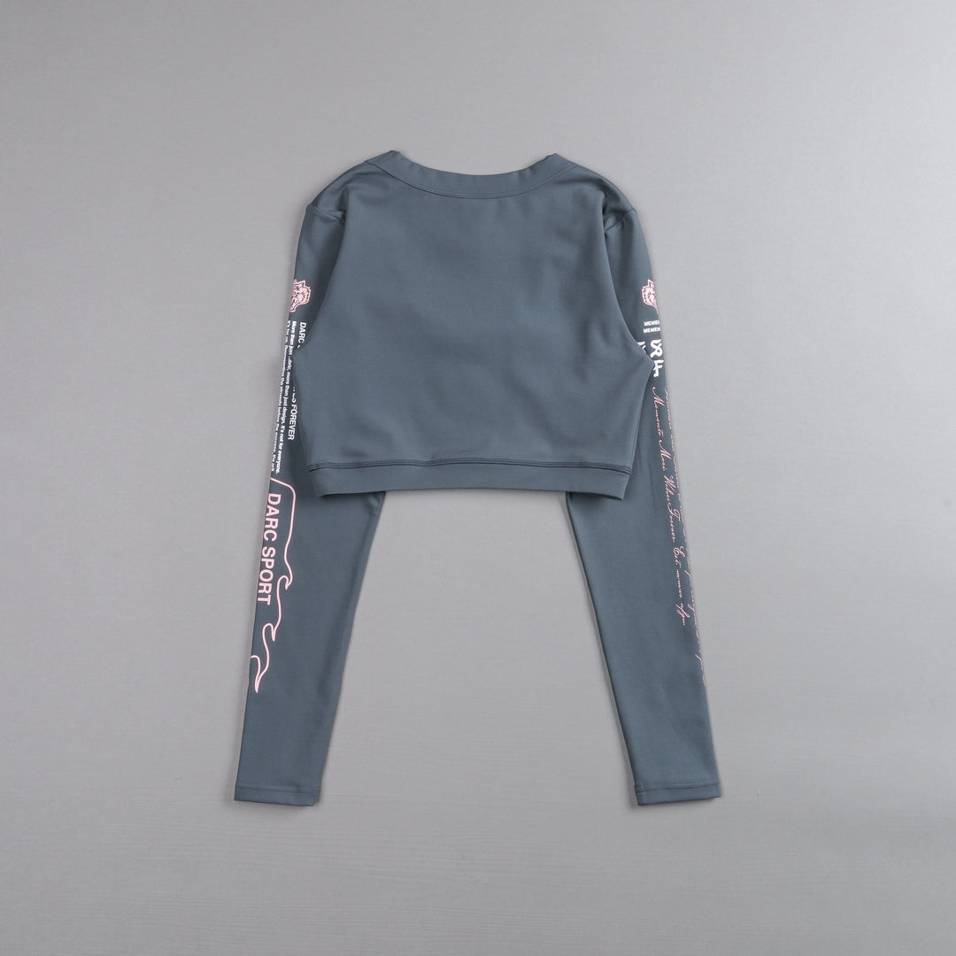 Mori 2024 L/S Grace Energy Top in Wolf Gray