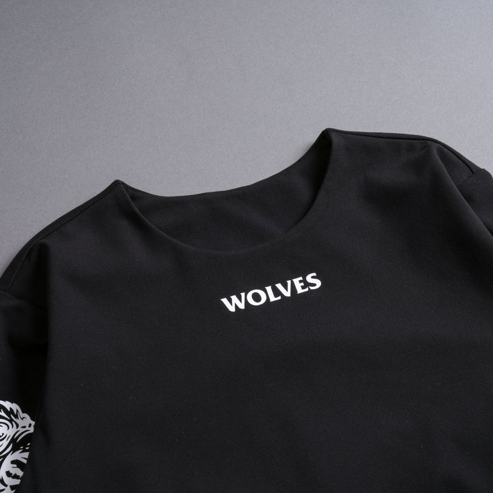 Covered L/S Ava "Energy" Top in Black