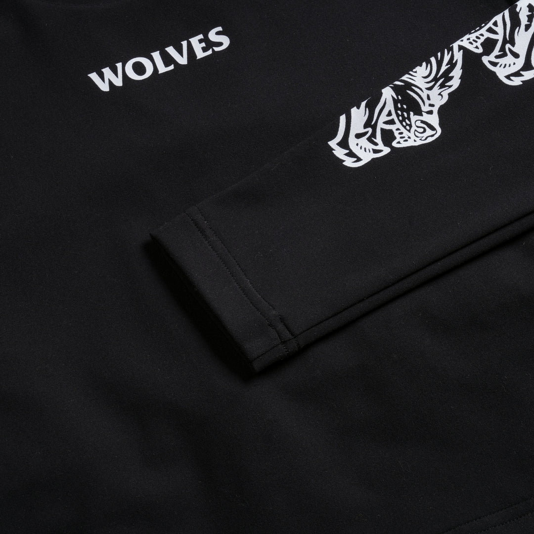 Covered L/S Ava "Energy" Top in Black
