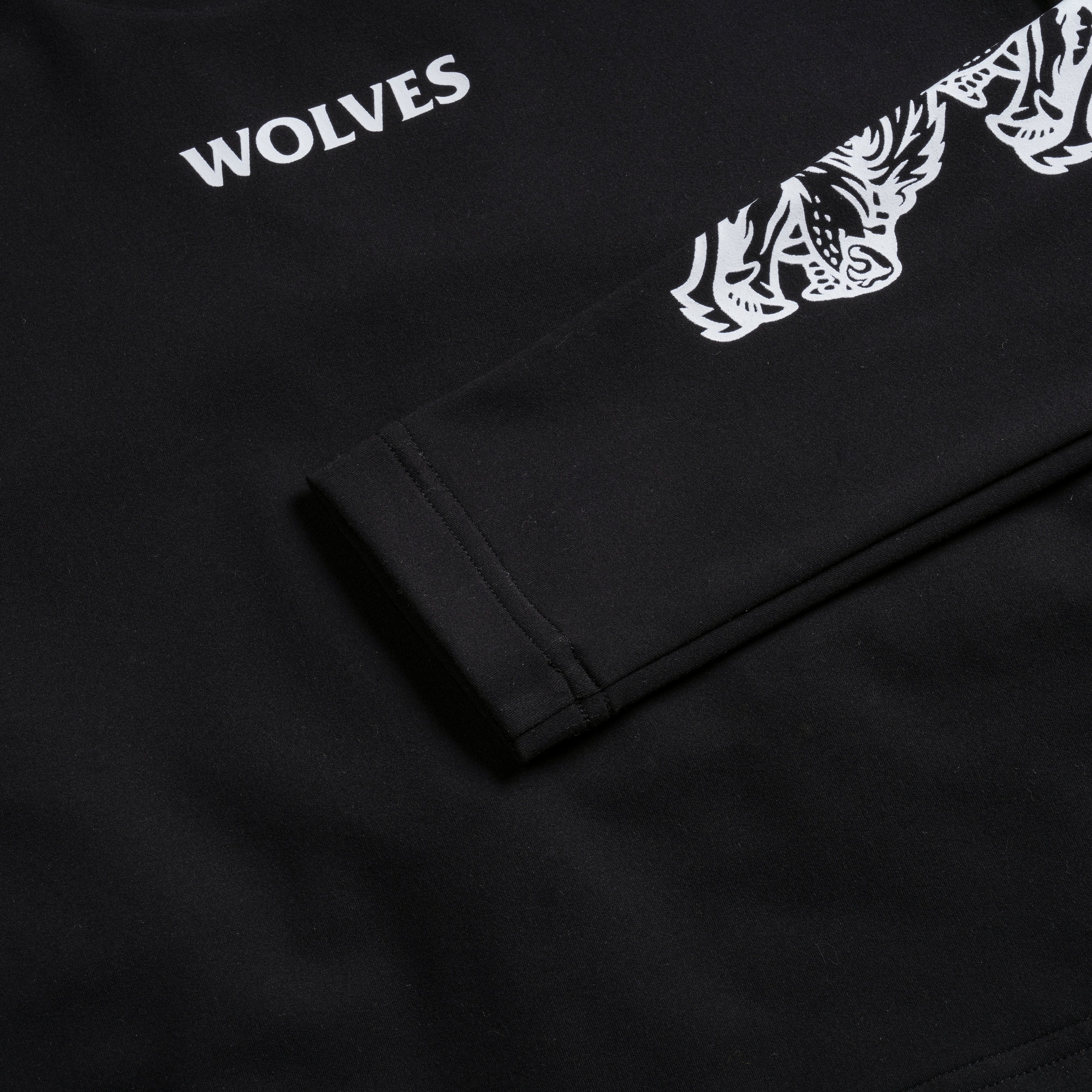 Covered L/S Ava "Energy" Top in Black