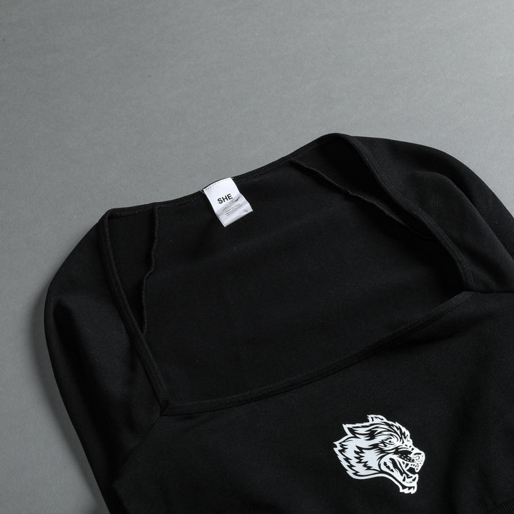 Lone L/S "Everson Sage Seamless" Top in Black