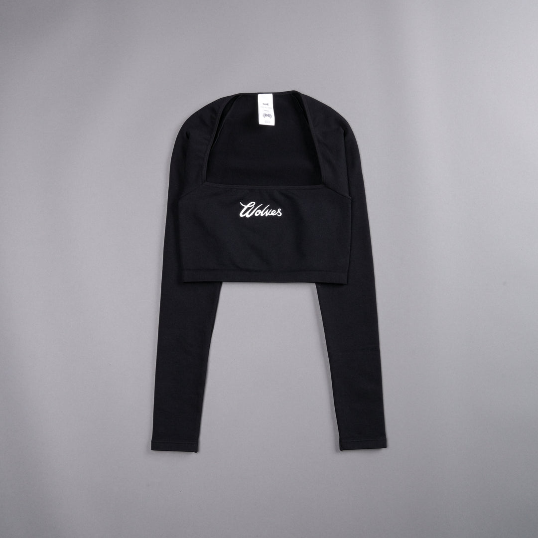 Western Wolves L/S "Everson Sage Seamless" Top in Black