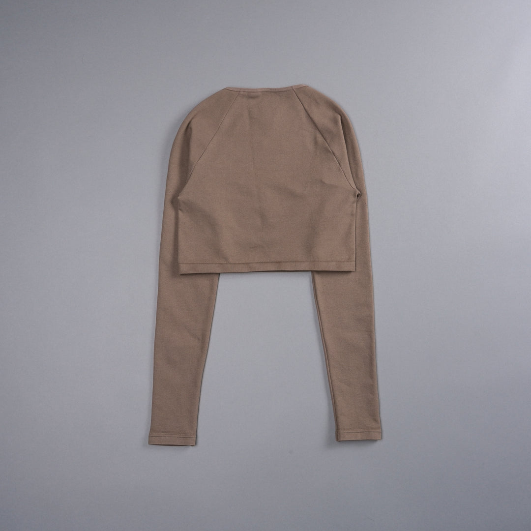 Western Wolves L/S "Everson Sage Seamless" Top in Mojave Brown