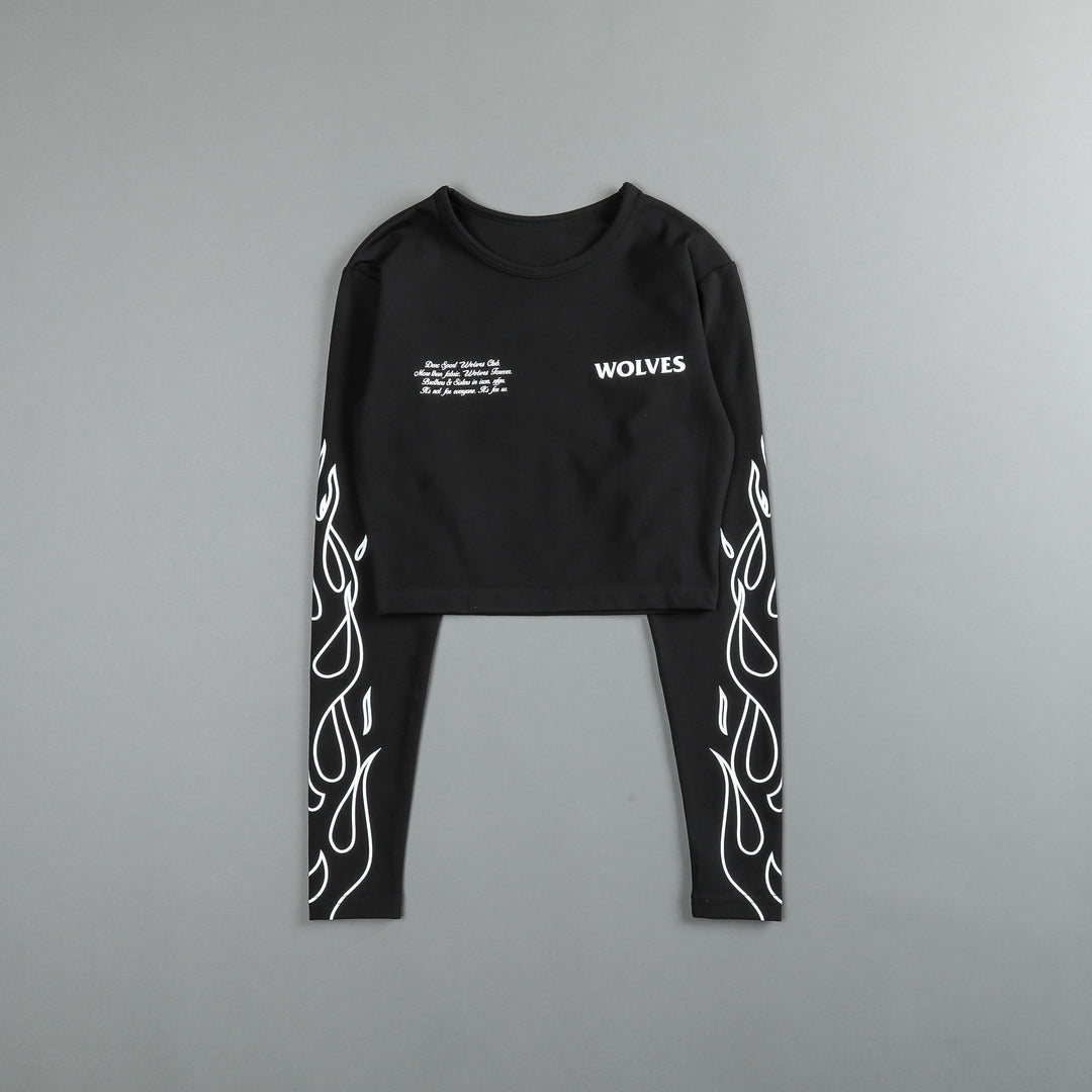 Burn L/S "Energy" Top in Black