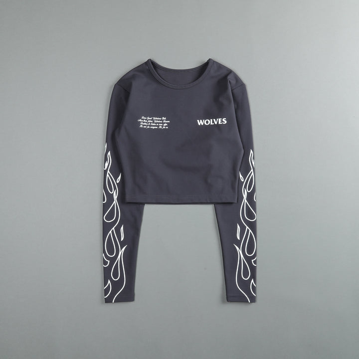 Burn L/S "Energy" Top in Midnight Blue