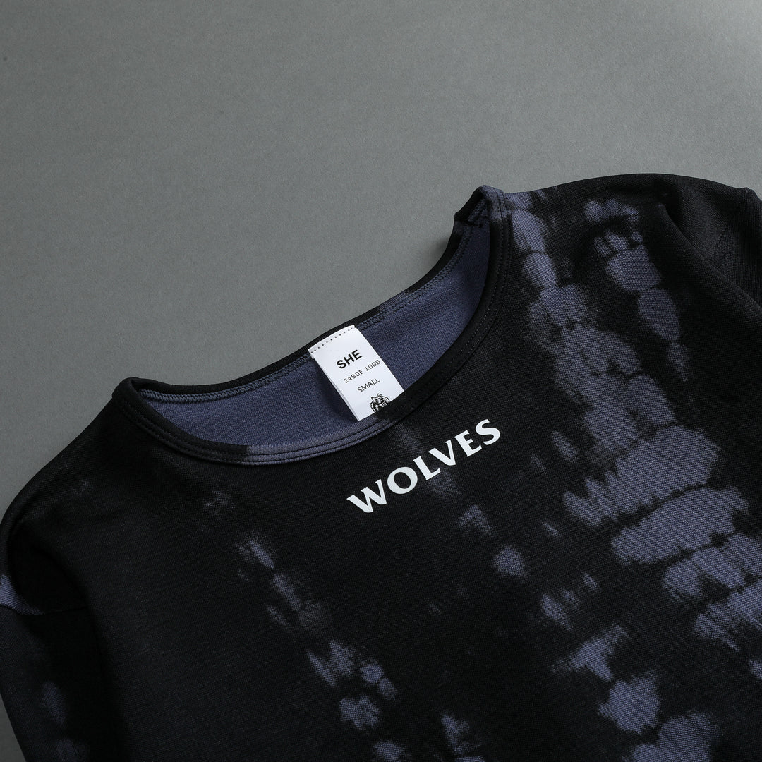 Hardcore L/S "Everson Seamless" Top in Tonal Midnight Blue Serpent