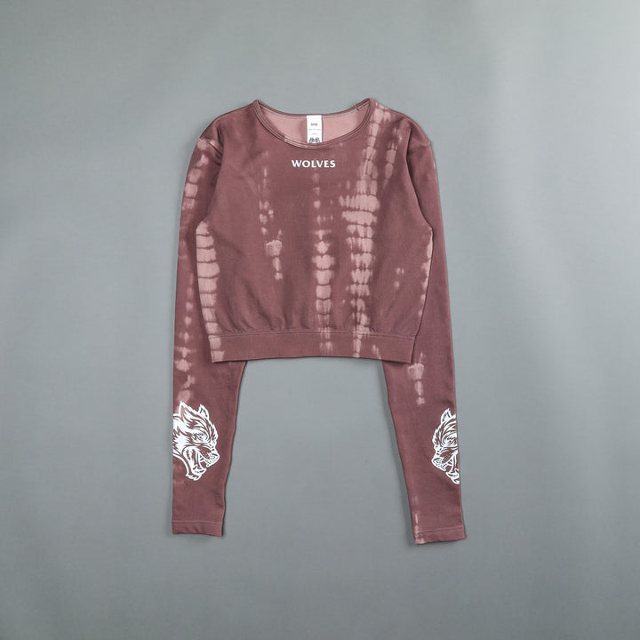 Hardcore L/S "Everson Seamless" Top in Tonal Mauve Serpent
