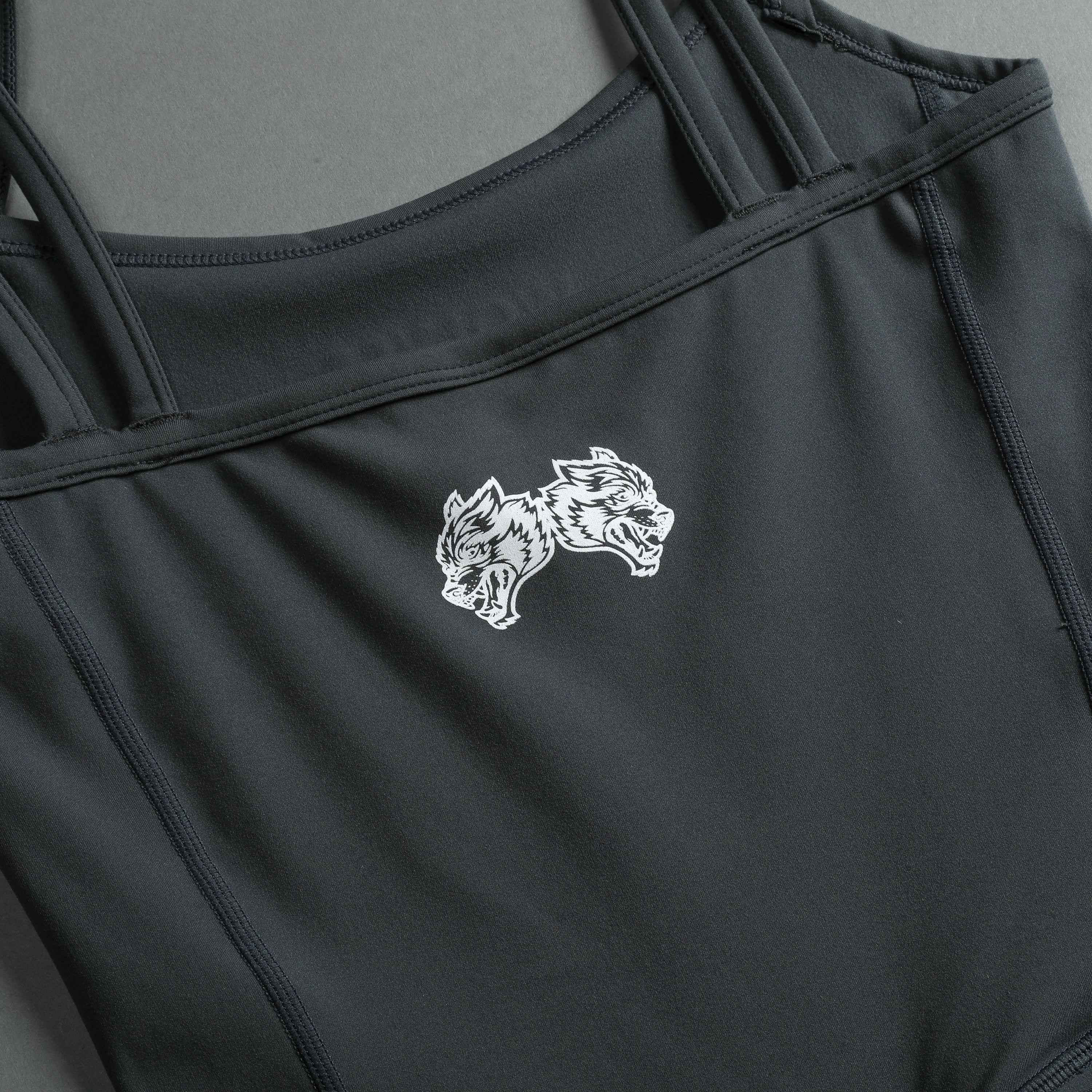 Flames Shay "Energy" Bodysuit in Wolf Gray