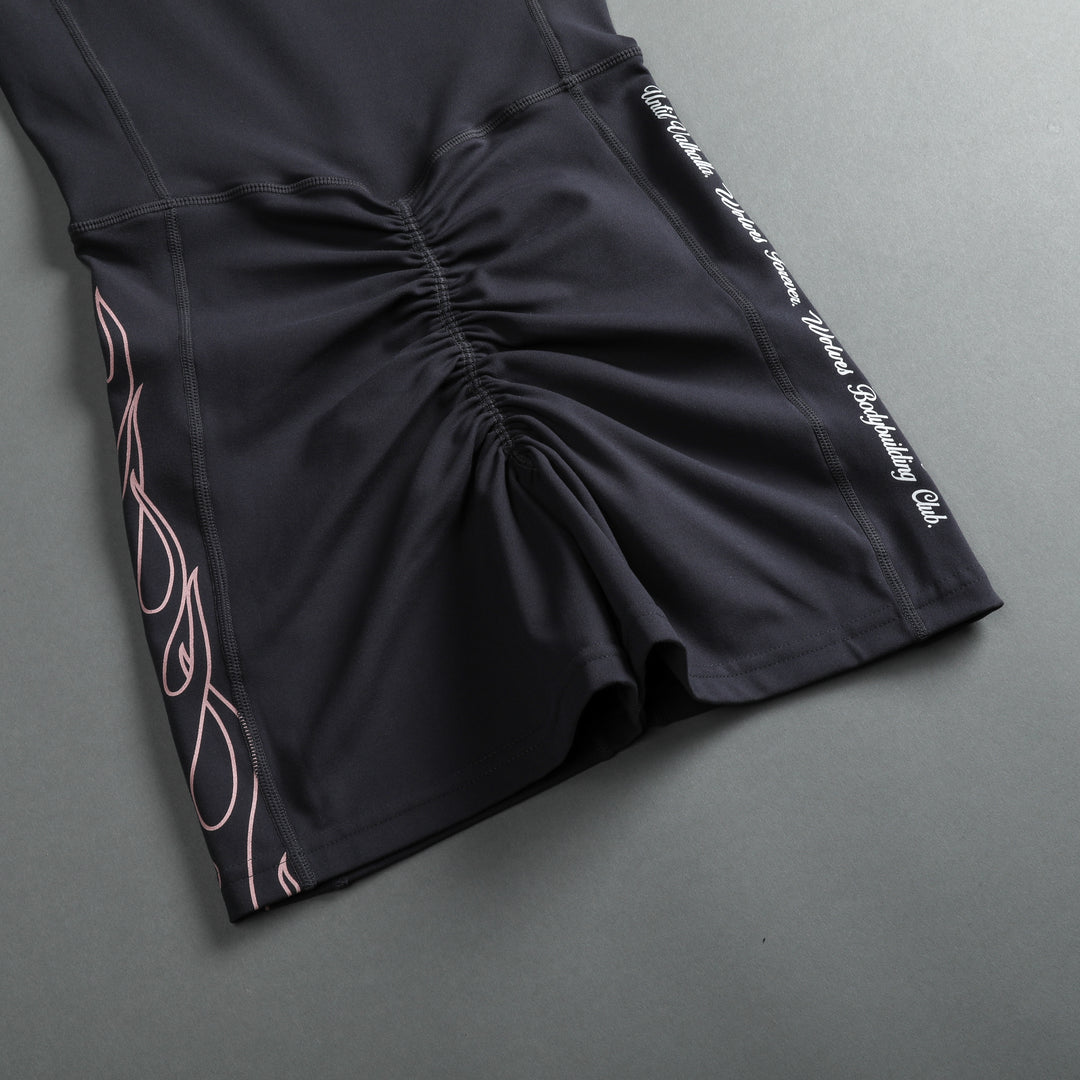 Flames Shay "Energy" Bodysuit in Midnight Blue