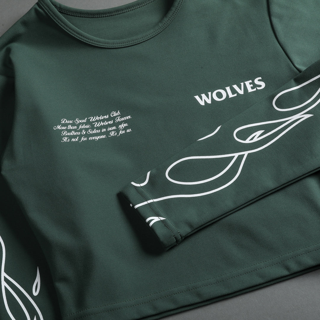 Burn L/S "Energy" Top in Norse Green