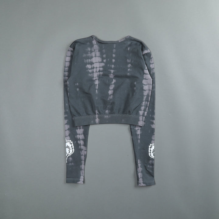 Hardcore L/S "Everson Seamless" Top in Pearl Gray Serpent