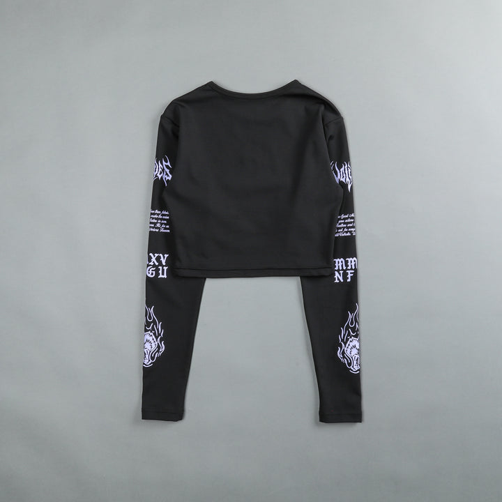 Us Vs. Them L/S "Energy" Top in Black/Purple