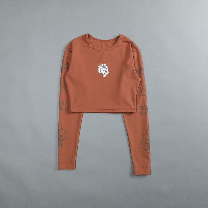Us Vs. Them L/S "Energy" Top in Norse Brown