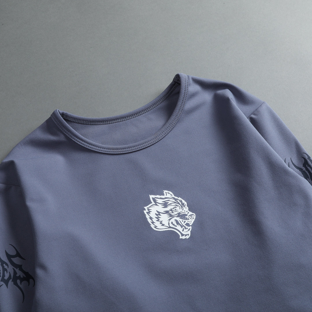Us Vs. Them L/S "Energy" Top in Norse Blue