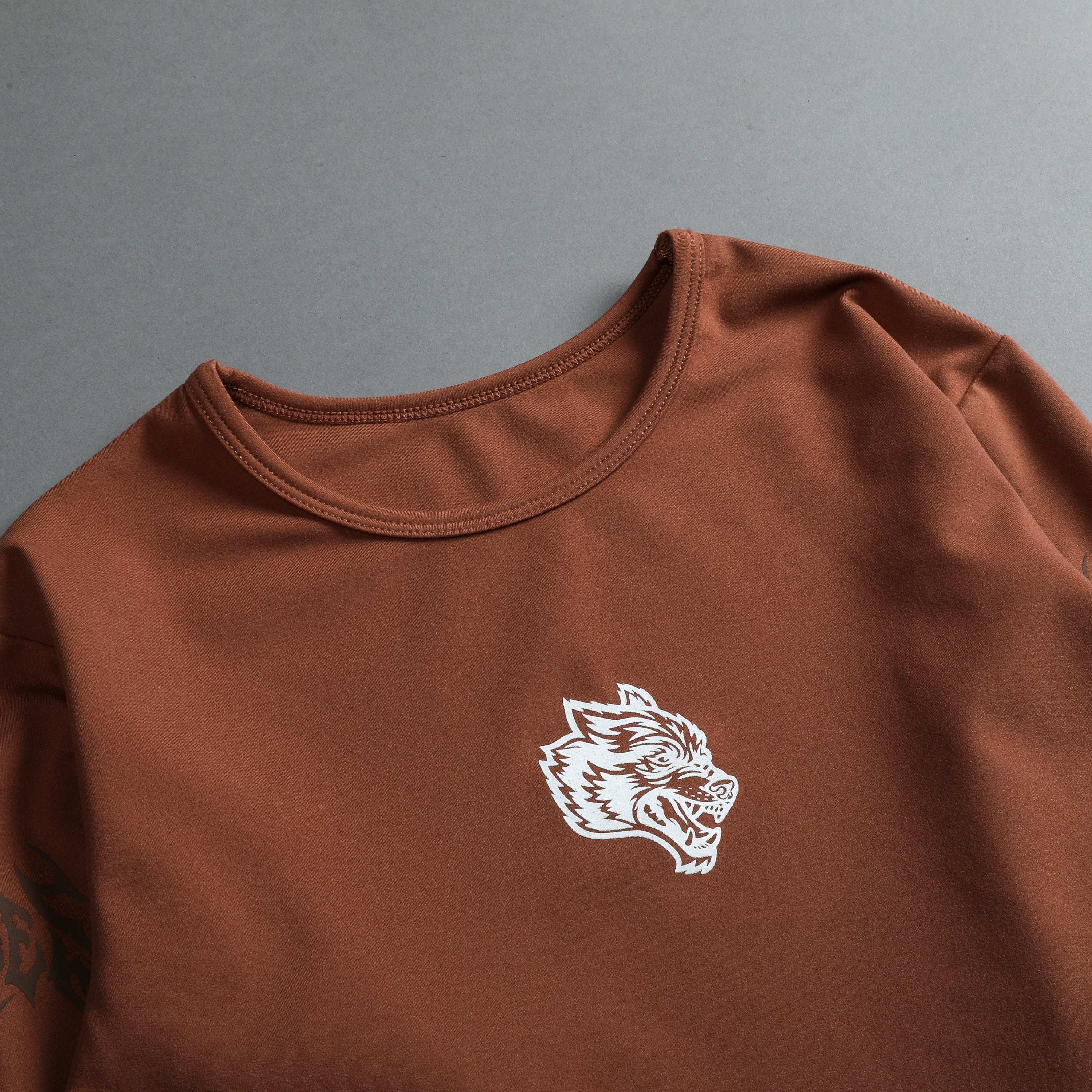 Us Vs. Them L/S "Energy" Top in Norse Brown