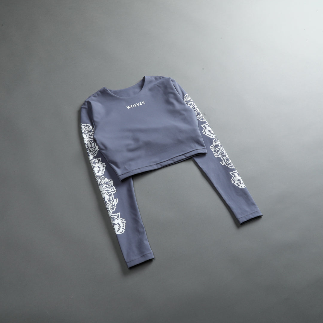 Covered L/S Ava "Energy" Top in Norse Blue