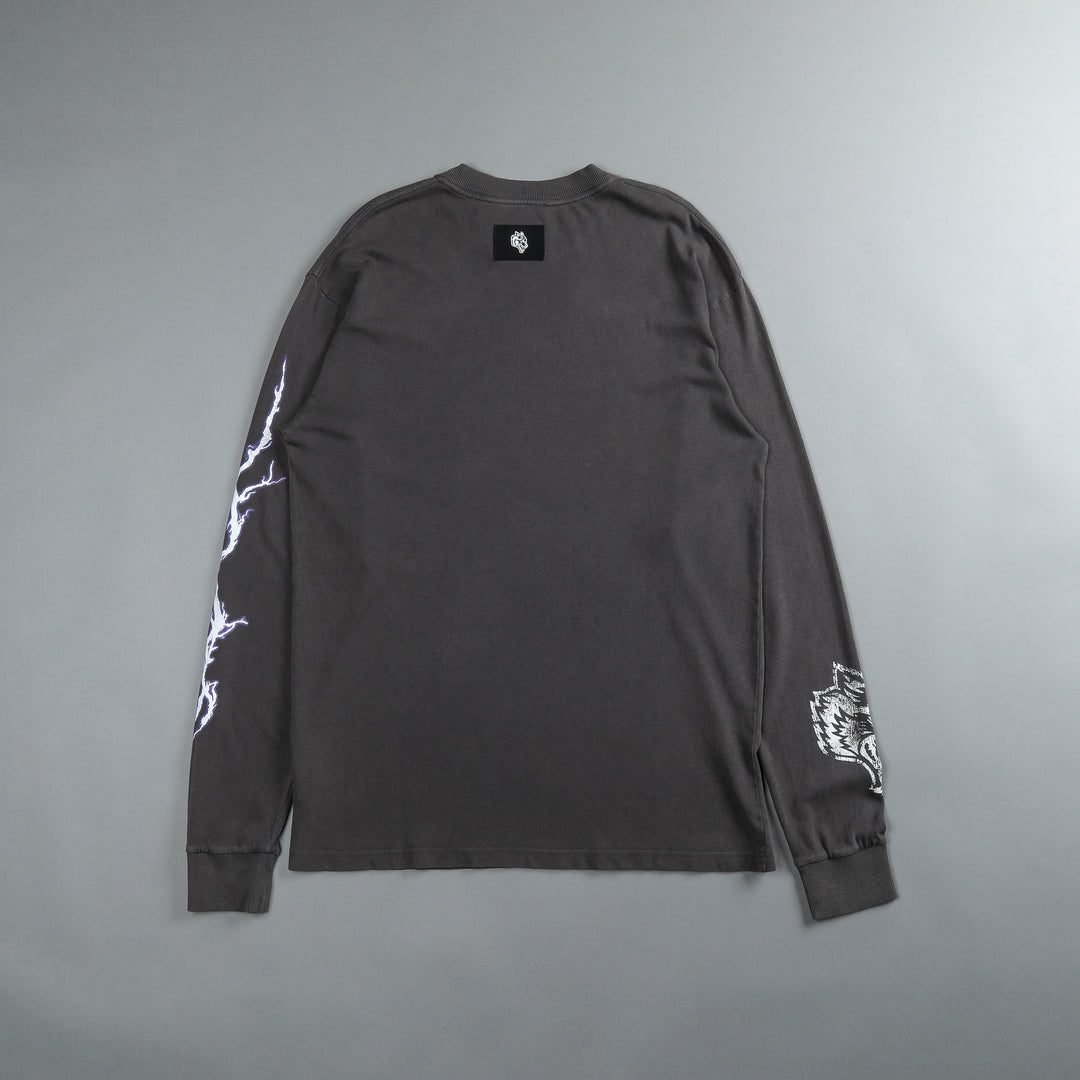 Riders On The Storm "Premium Vintage" L/S Tee in Wolf Gray