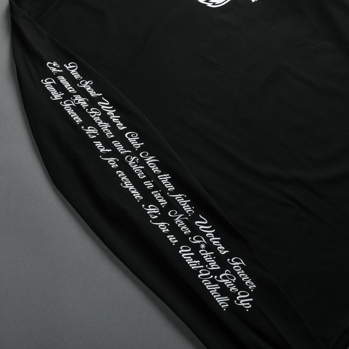 In Our Heart "Dry Wolf" Raglan (LS) Tee in Black