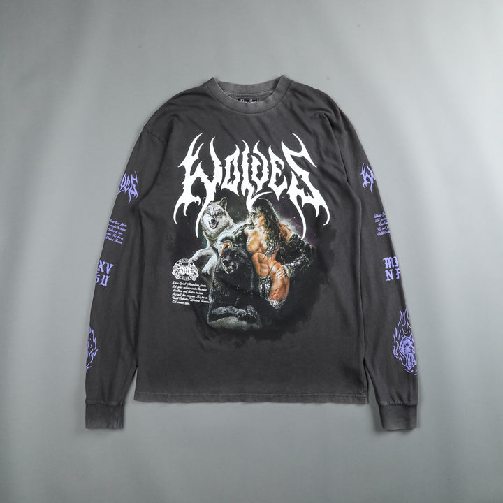 Goddess "Premium Vintage" (LS) Tee in Wolf Gray