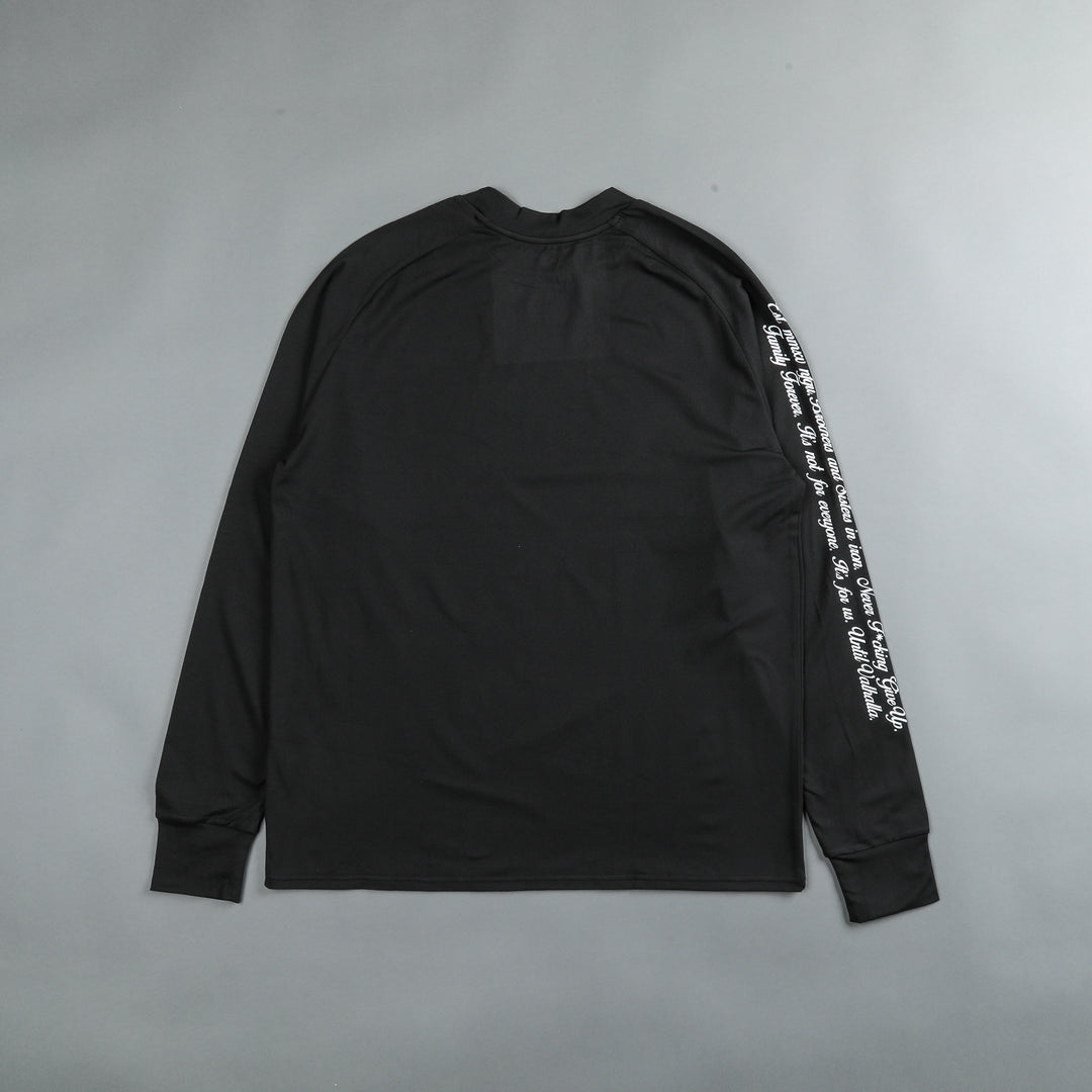 In Our Heart "Dry Wolf" Raglan (LS) Tee in Black