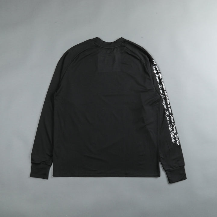 In Our Heart "Dry Wolf" Raglan (LS) Tee in Black