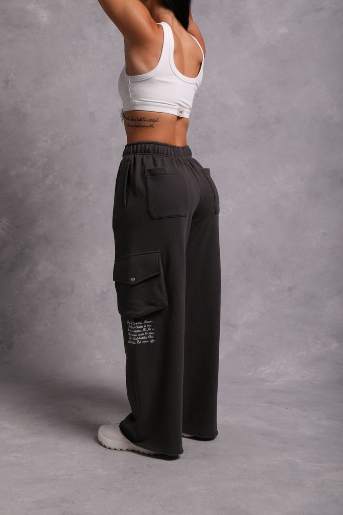 Underneath It All Durst Cargo Sweats in Wolf Gray
