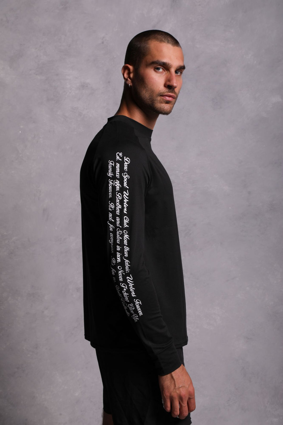 In Our Heart "Dry Wolf" Raglan (LS) Tee in Black