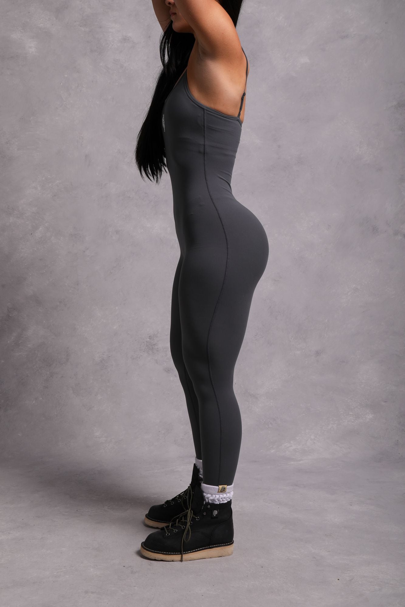 Wolf Head Bella "Energy" Bodysuit in Wolf Gray