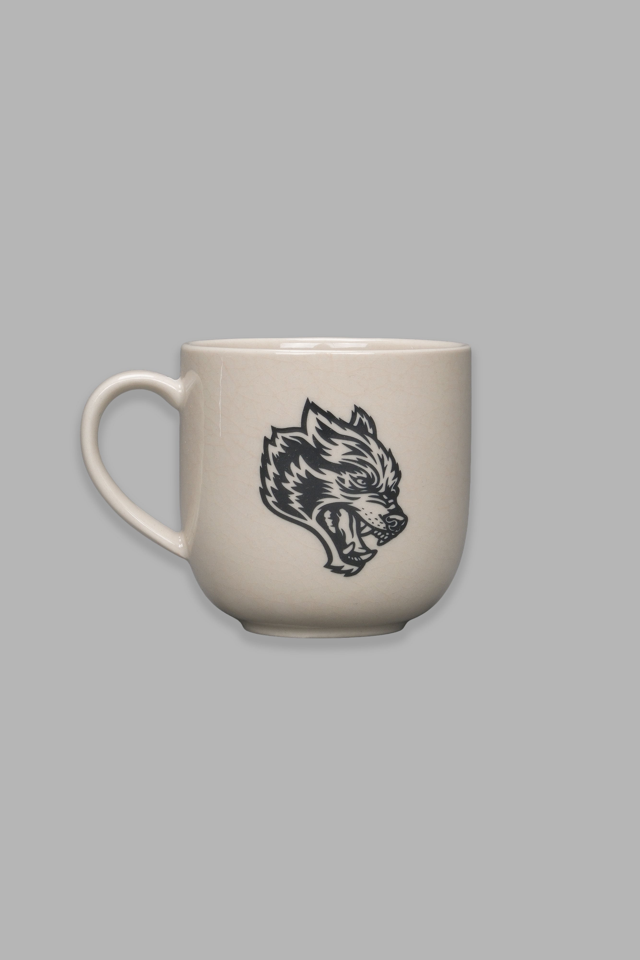 Wolf Head Coffee Cup Set in Black/Black