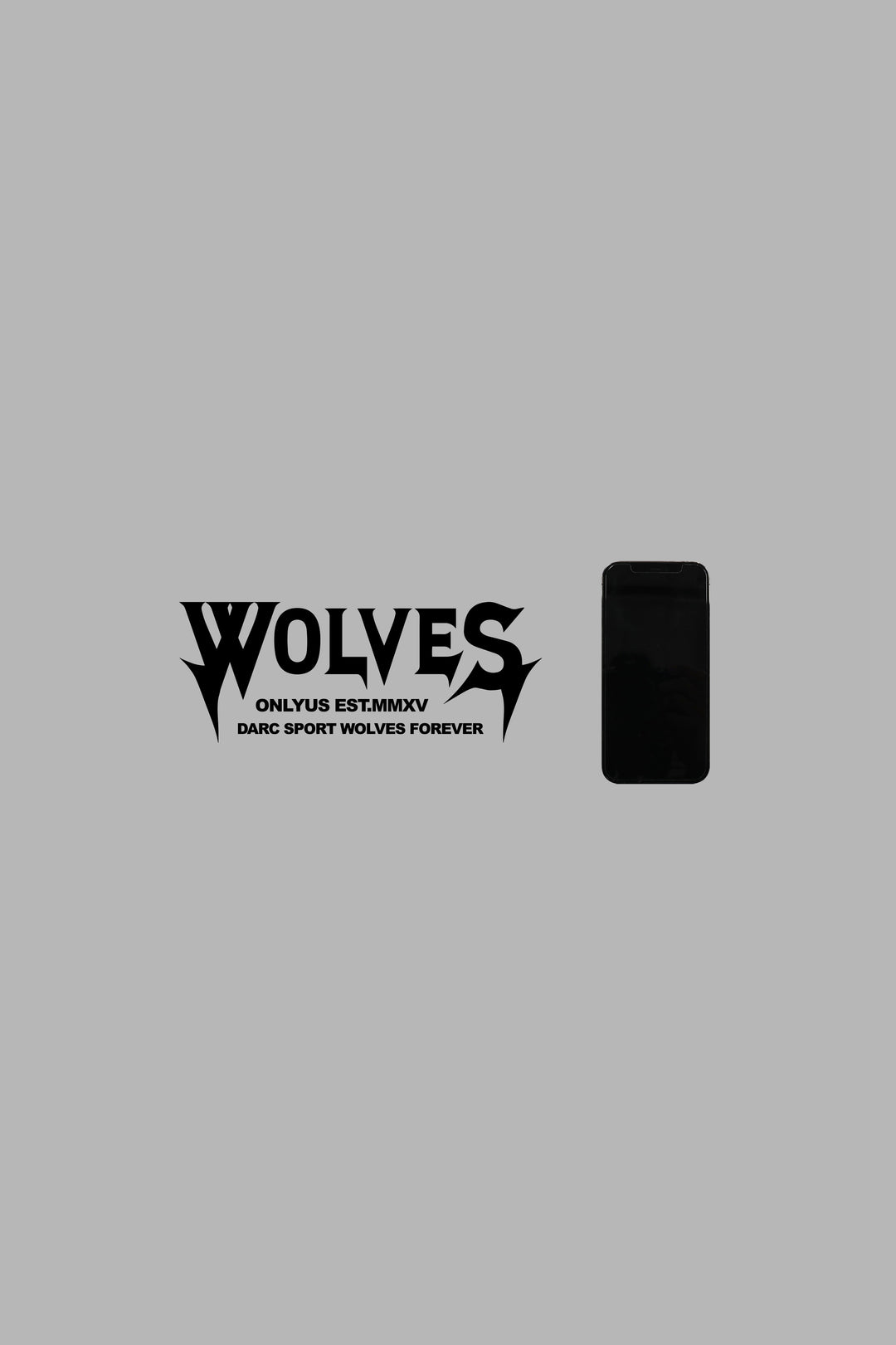 Wolves Dark Large Vinyl Decal in Black