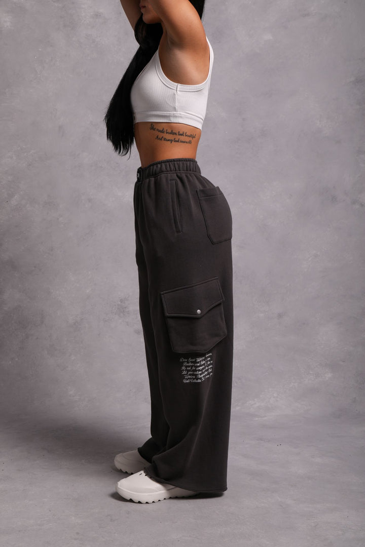 Underneath It All Durst Cargo Sweats in Wolf Gray