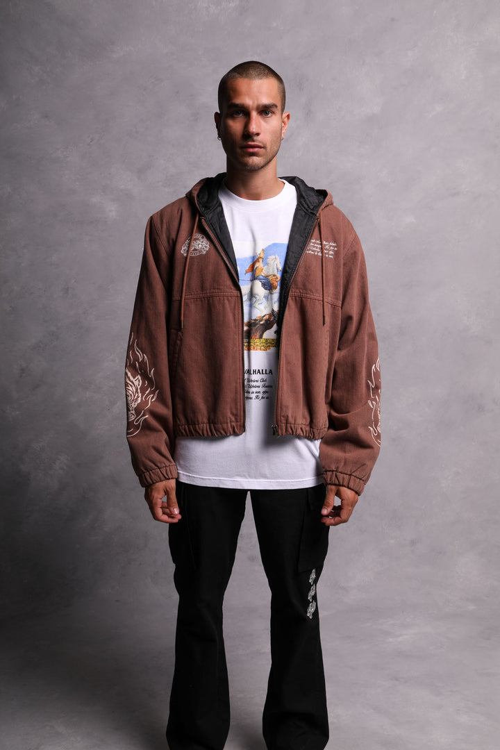 Fired Up Calaway Jacket in Distressed Norse Brown