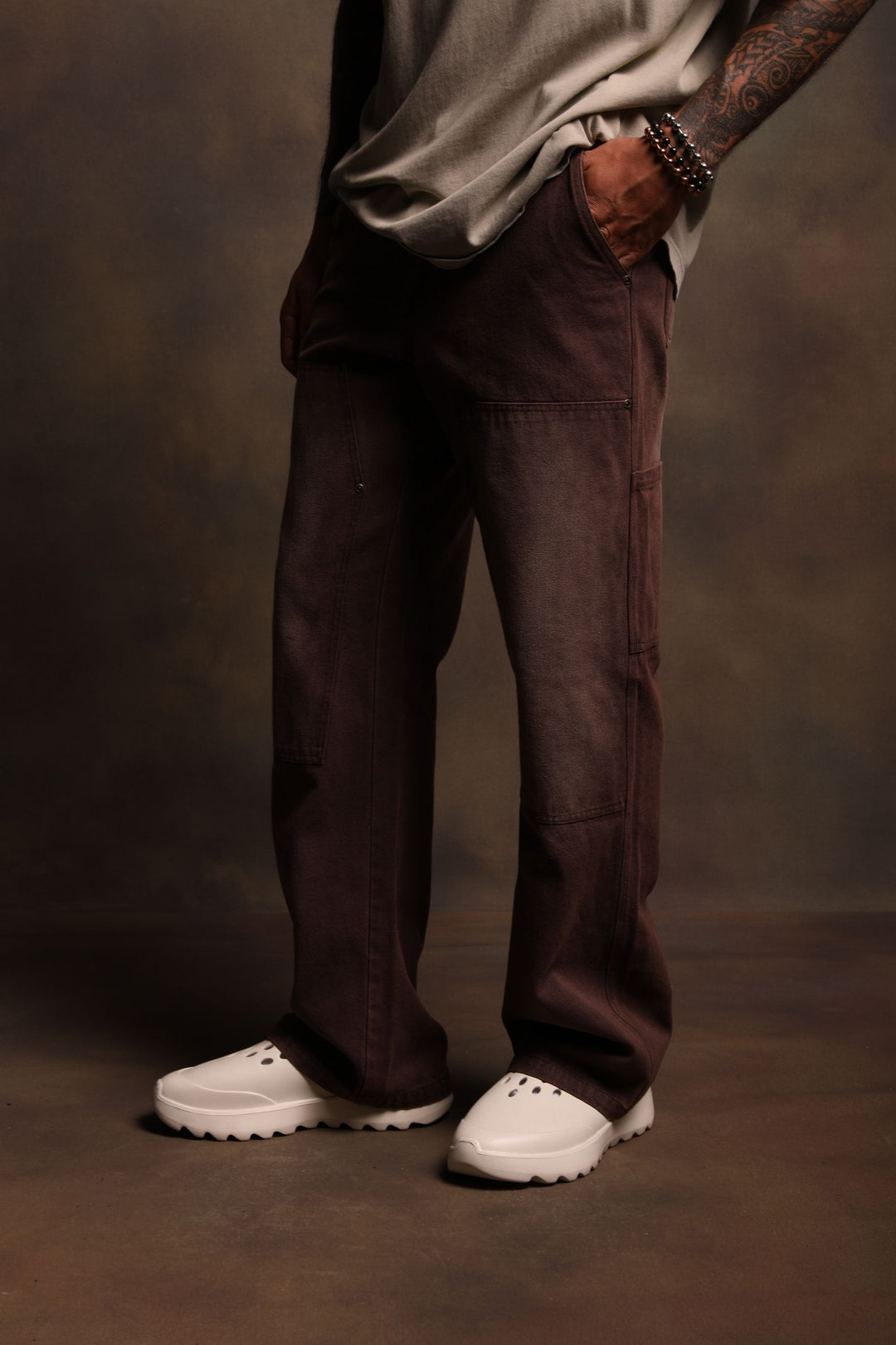Wolf Head Hoffa Flare Pants in Darc Mojave Brown