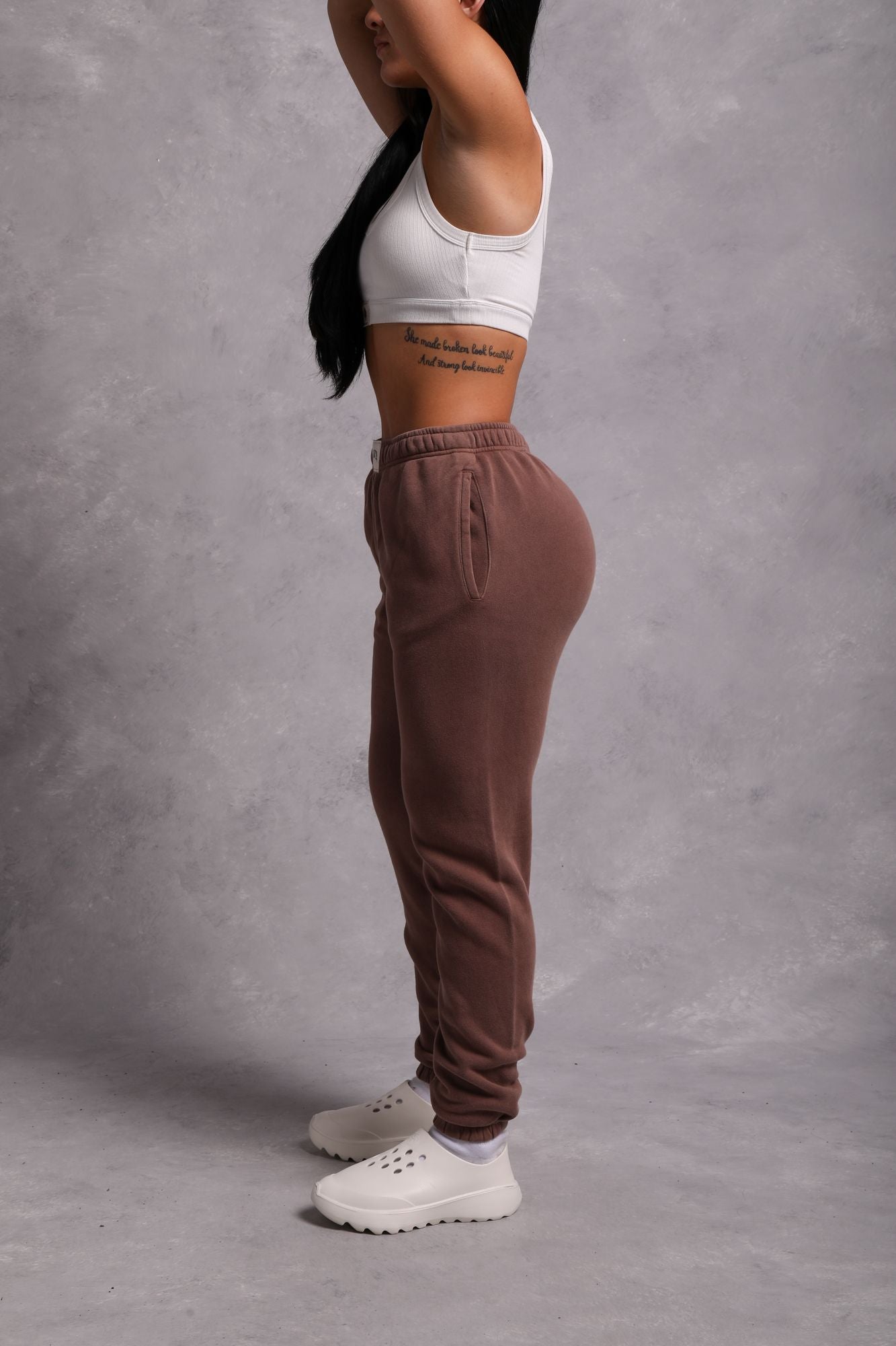 Covered She Post Lounge Sweats in Norse Brown