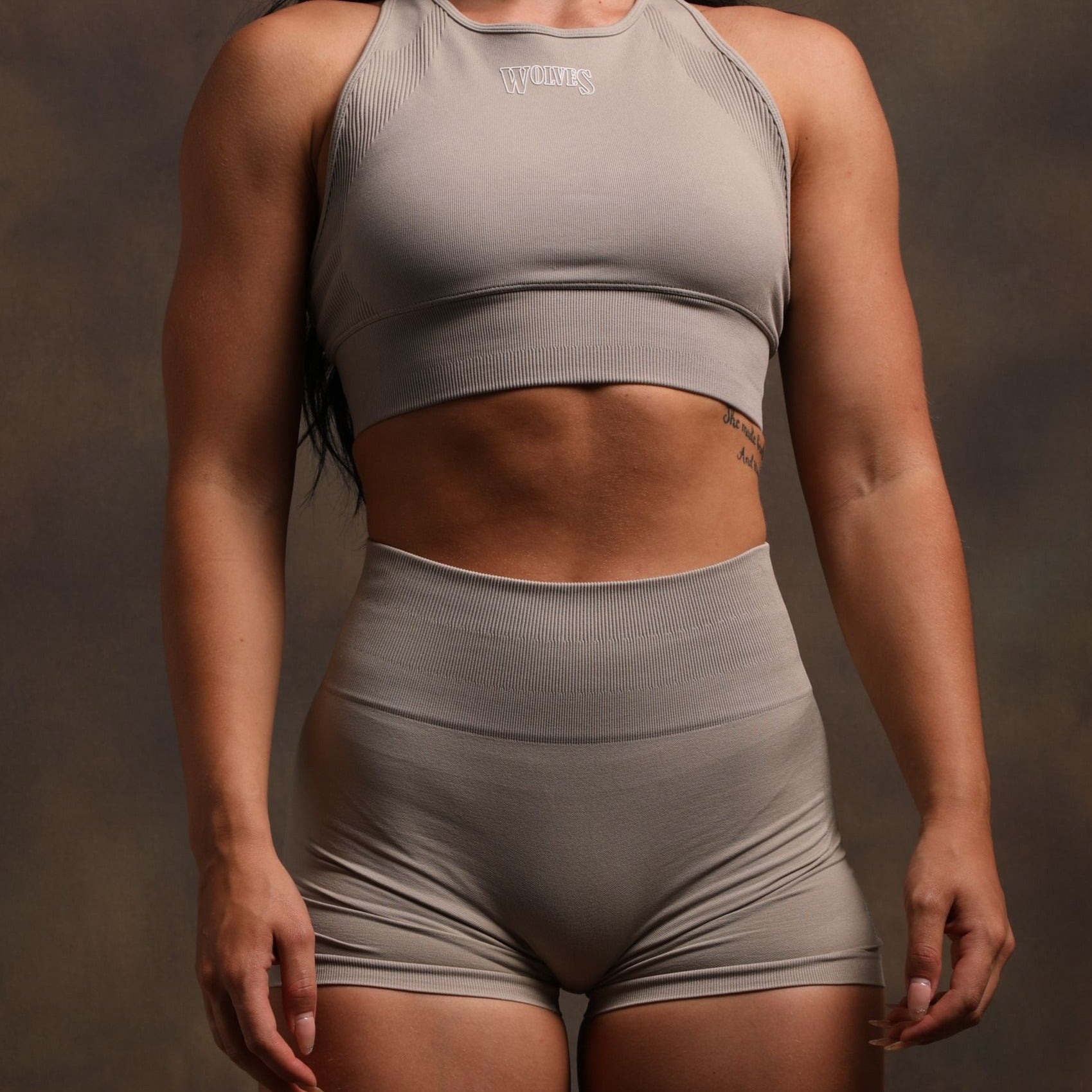 Wolves Forever Everson Seamless "Sierra" Shorts in Cactus Gray
