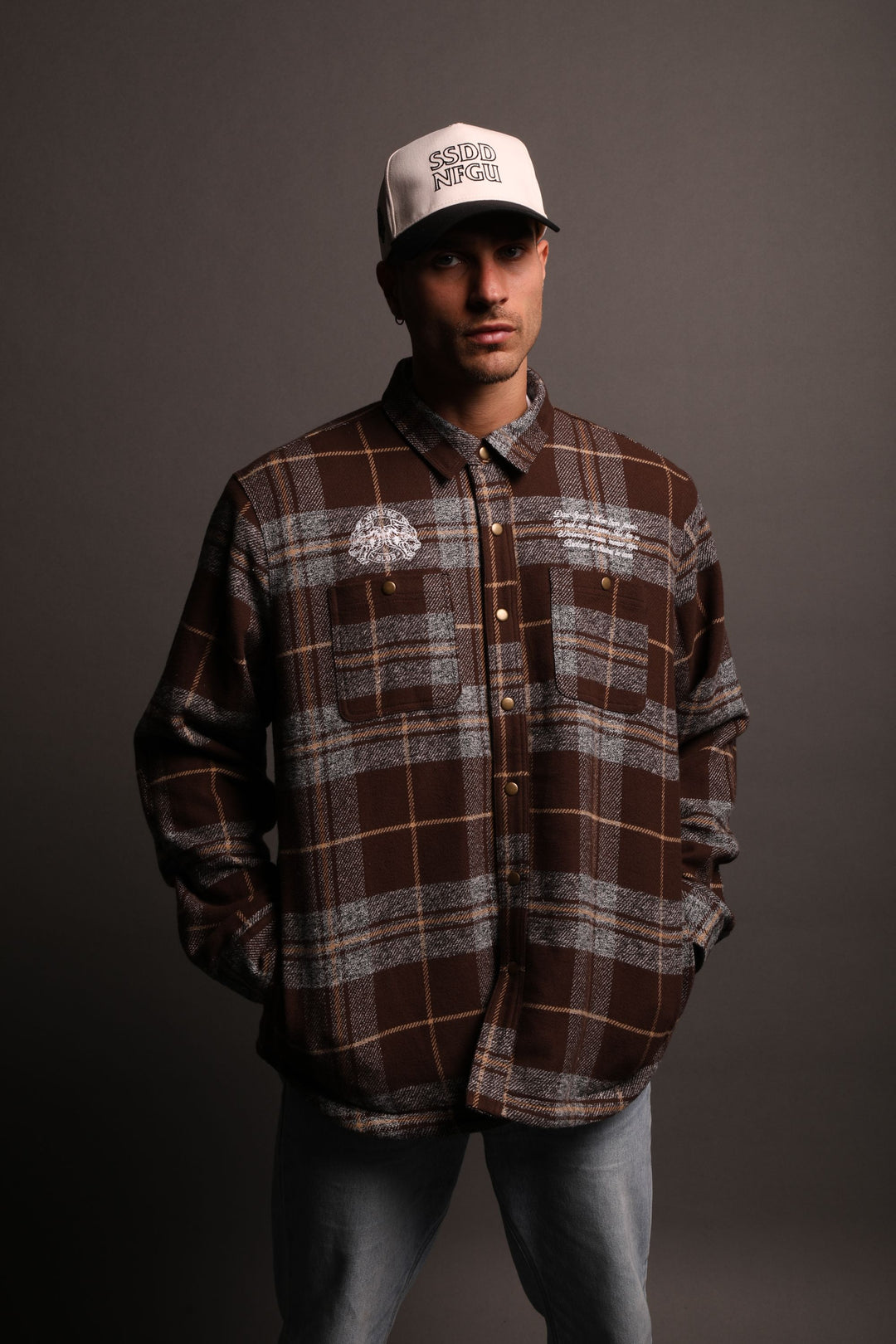 Marked Seattle Sherpa Lined Flannel in Frontier Plaid