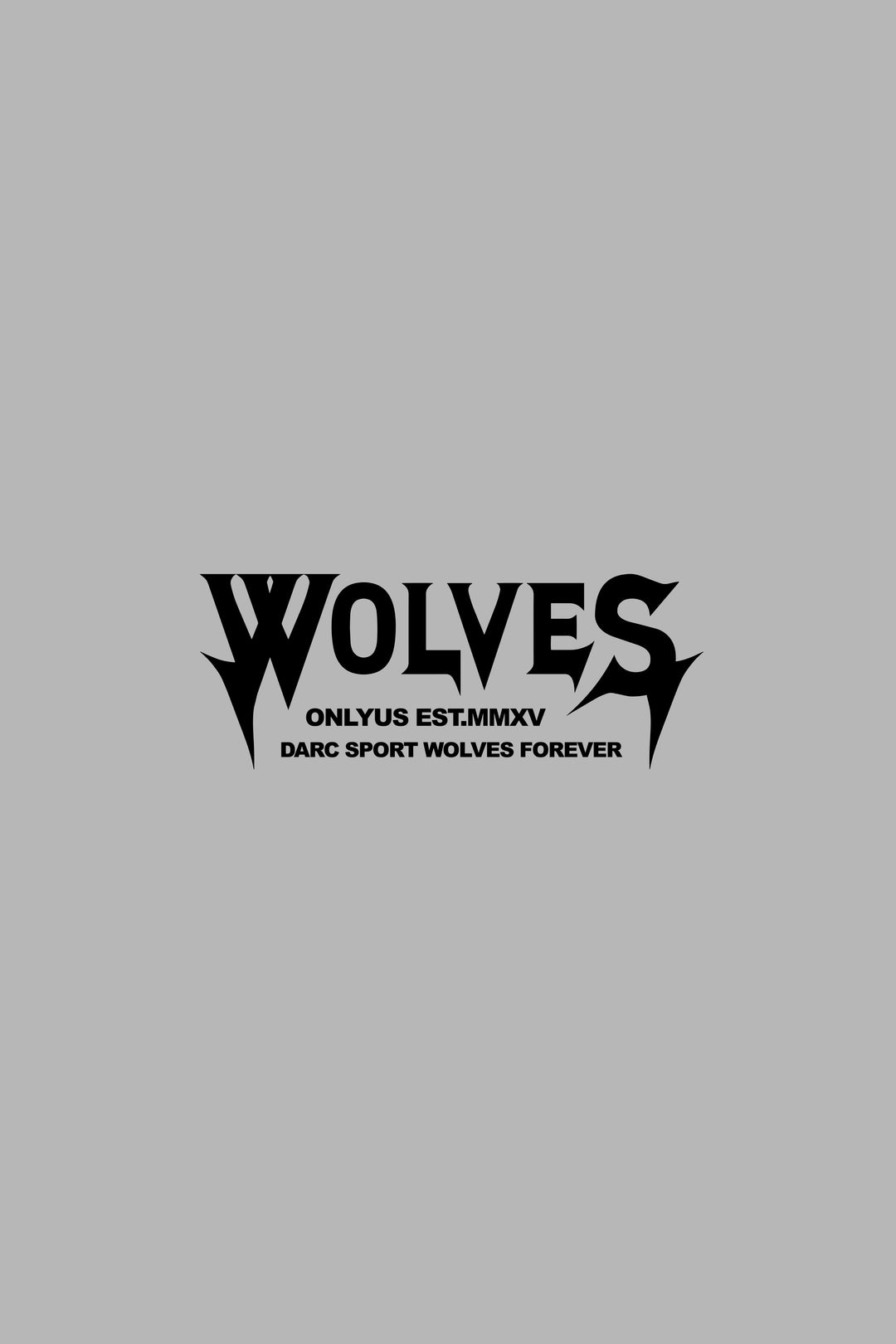 Wolves Dark Large Vinyl Decal in Black