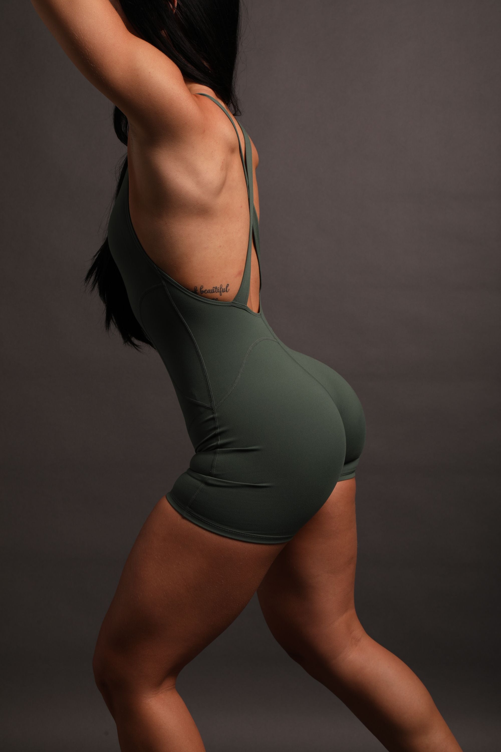 NFGU Until Valhalla Sena "Energy" Bodysuit in Norse Green