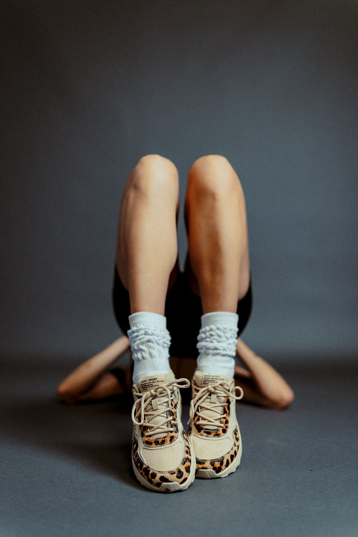 Run-1 Shoes in Clay Leopard/Cream