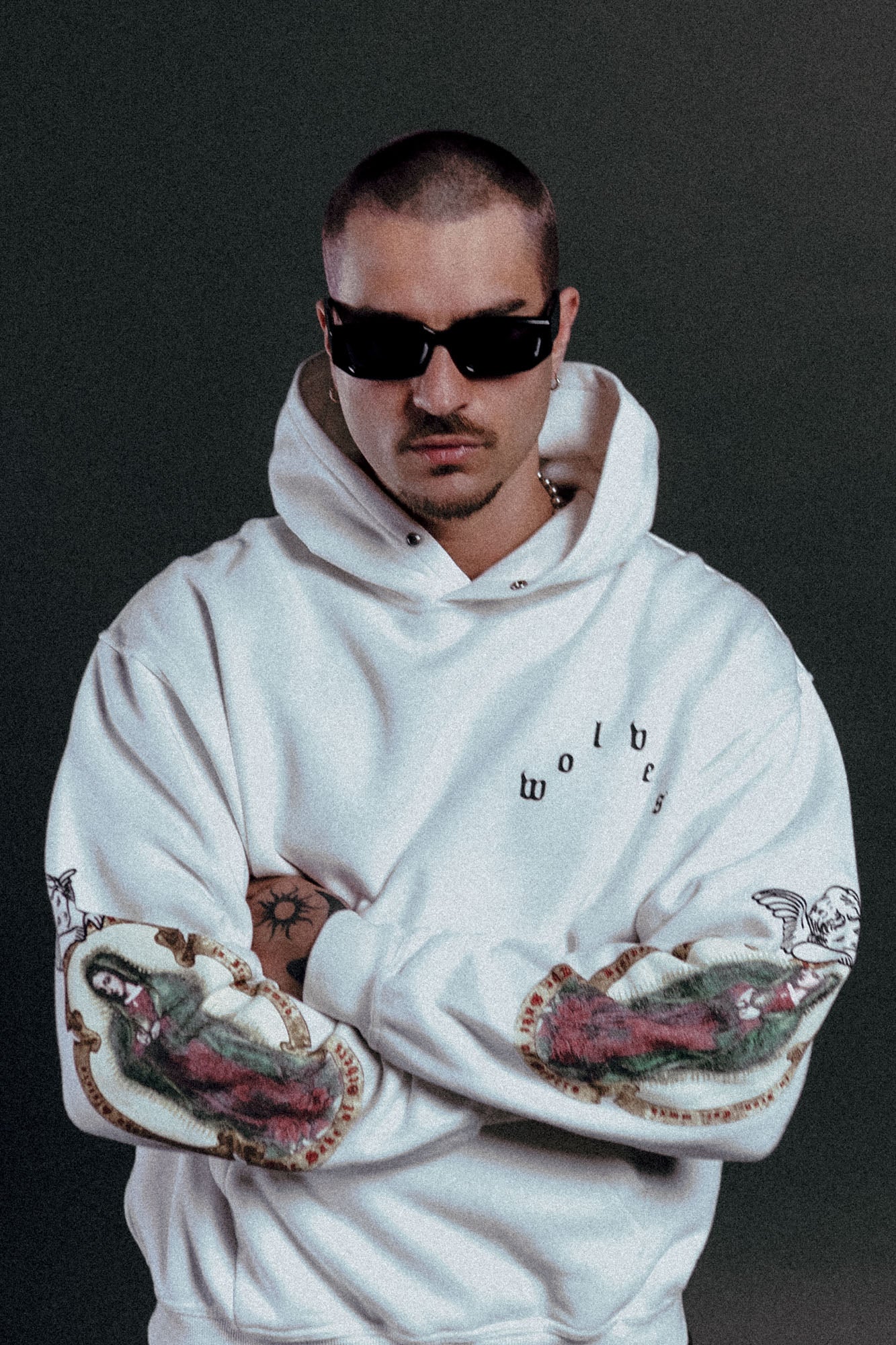 Holy Vow "Pierce" Hoodie in Cream