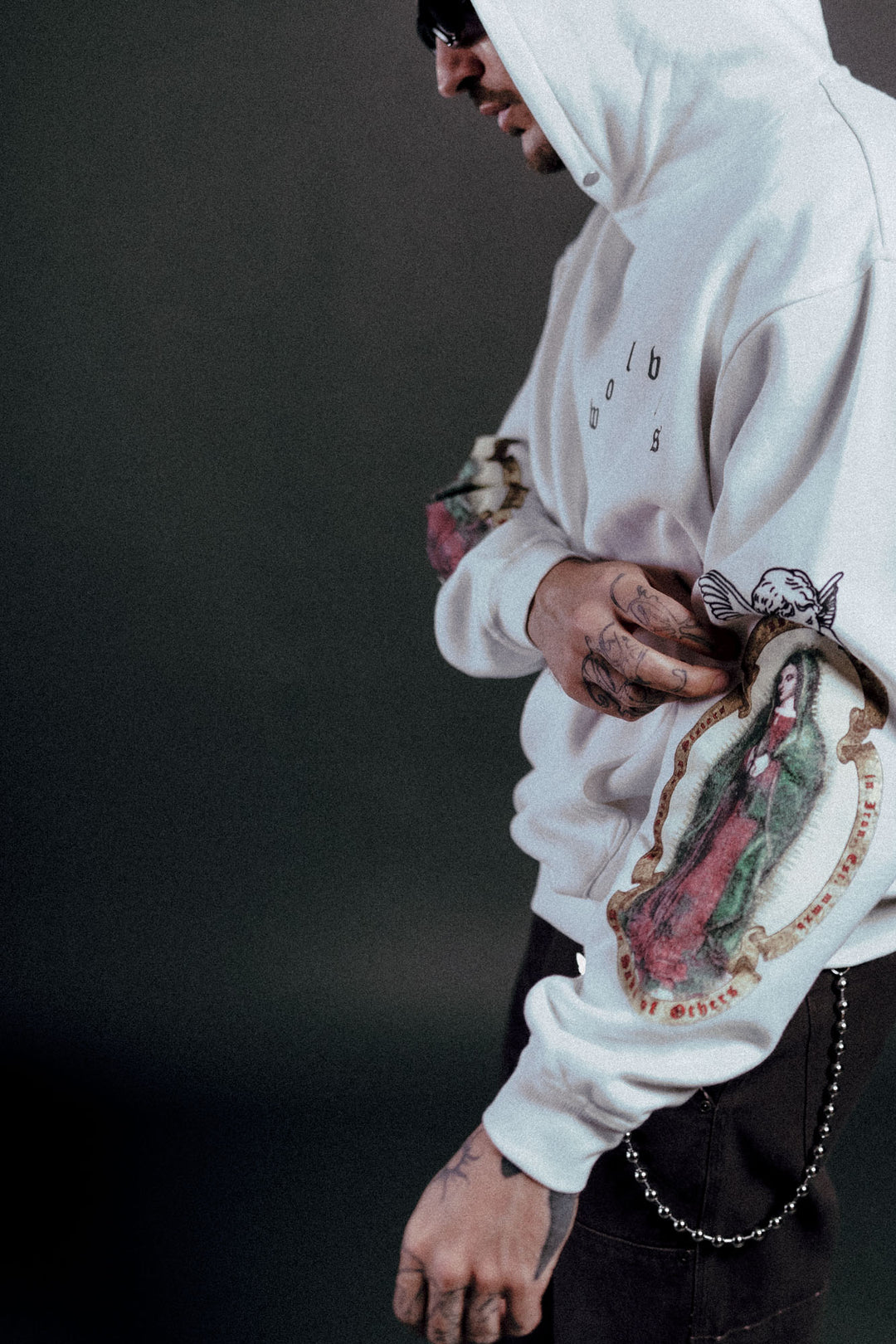 Holy Vow "Pierce" Hoodie in Cream