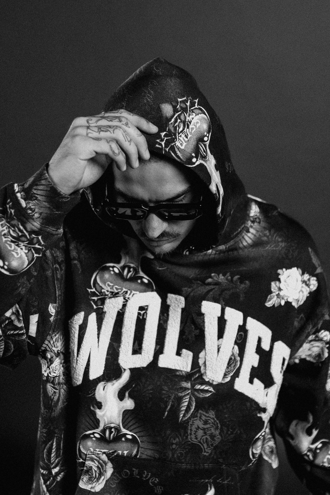 Always Loyal "Pierce" Hoodie in Corazon de Oscuridad Tonal